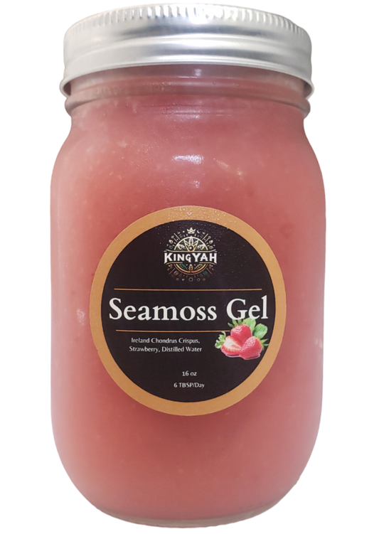 Sea Moss Gel Strawberry (16oz)